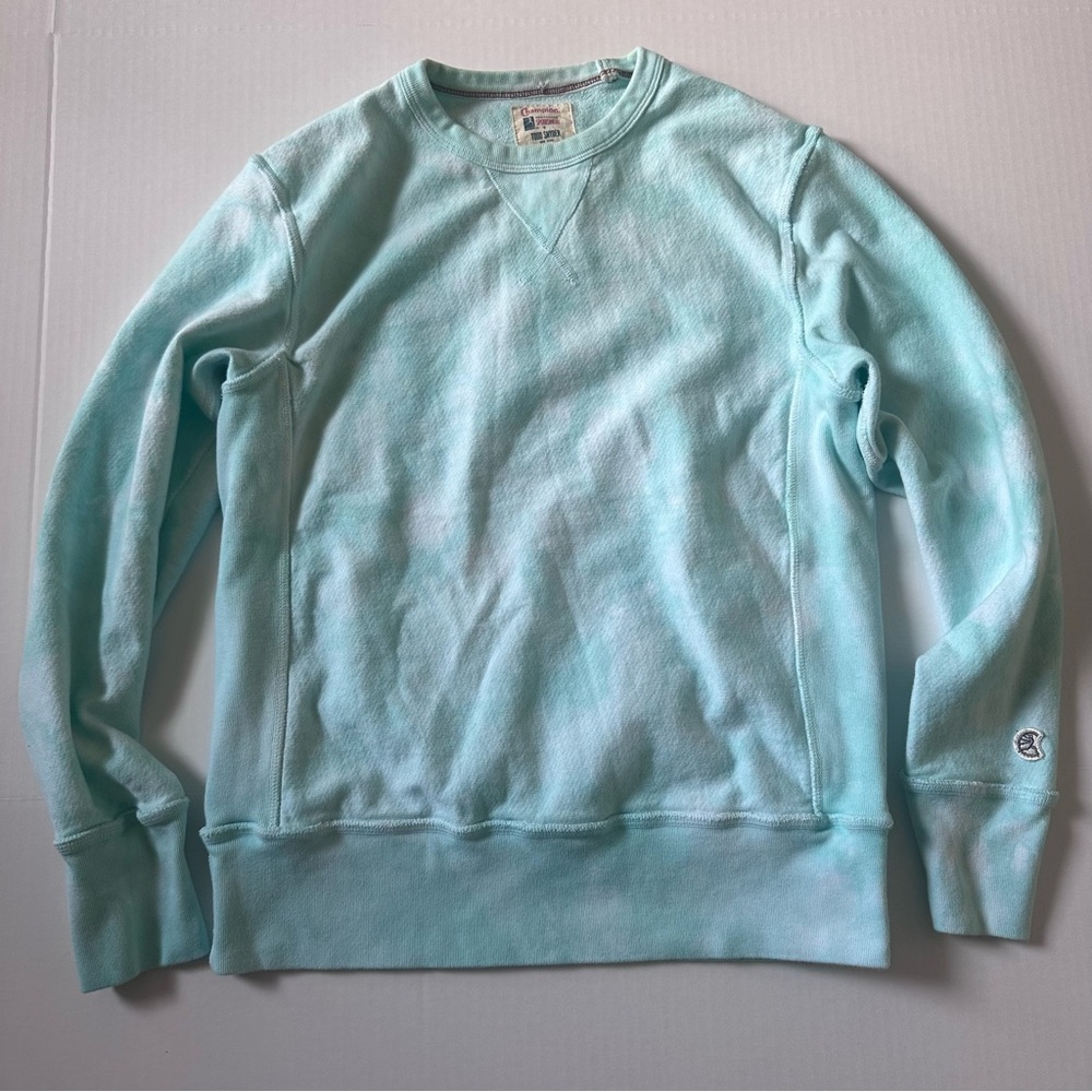 Todd Snyder/Champion Tie Dye Crewneck Minty Green- Medium